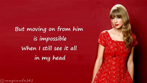 taylor swift red song lyrics|More.